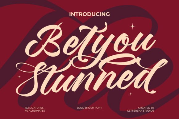 Betyou Stunned: The Bold Script Typeface for Scroll-Stopping Campaigns