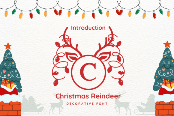 Christmas Reindeer Monogram: A Display Font for Festive Web Design