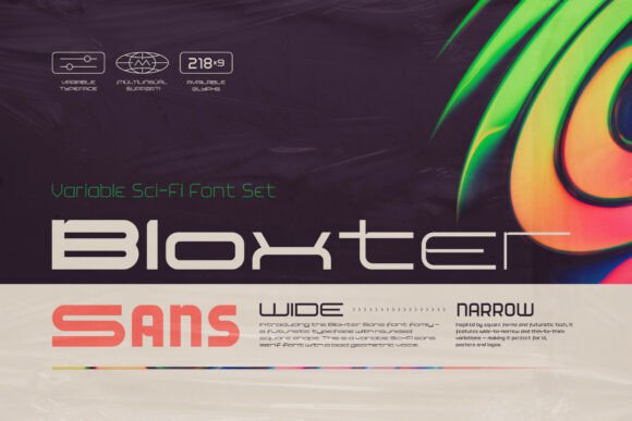 Designing a Futuristic Editorial Look with Bloxter Sans