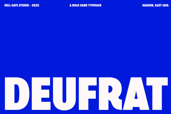 Deufrat: The Bold Sans Serif Font for Premium Craft Products