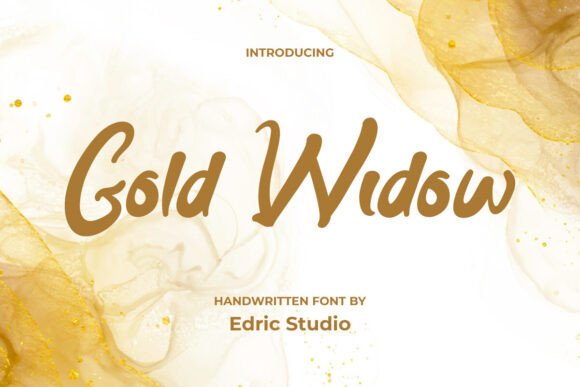 Gold Widow: The Handwritten Typeface That Stops Scrolling