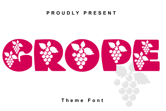 Grope: A Bold Decorative Typeface for Editorial Design