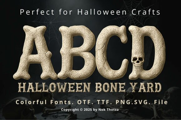Halloween Bone Yard: The Spooky Typeface for Bold Branding