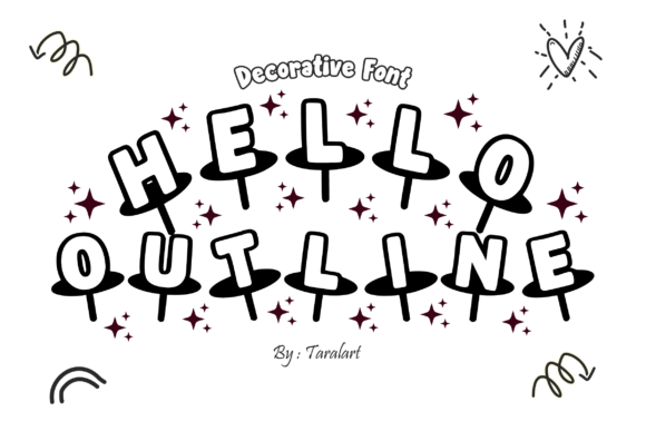 Hello Outline Font: The Quirky Typeface for Bold Campaigns