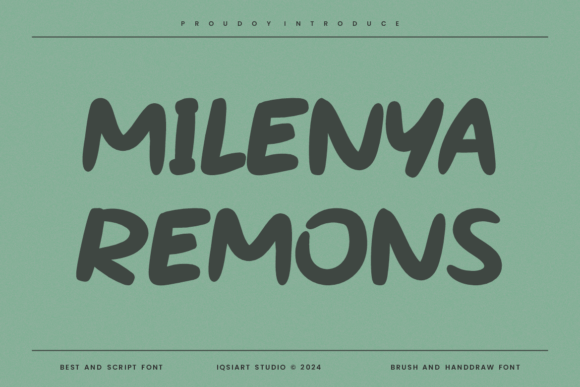 Milenya Remons: A Playful Typeface for Editorial and Brand Design