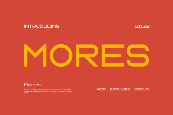 Mores Font Review: A Bold Sans Serif for Dynamic Branding