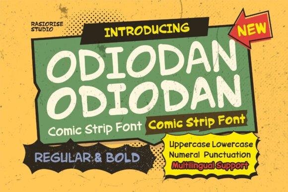 Odiodan: The Comic Script Amp Typeface for Bold Campaigns