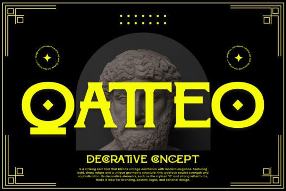 Qatteo: A Striking Serif Font for Modern Editorial Design