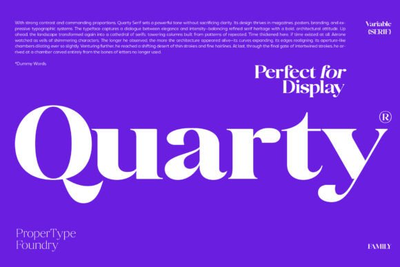 Quarty: The Premium Serif Typeface for Polished Brand Identity