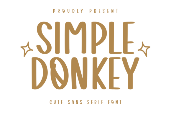 Simple Donkey: A Festive Sans Serif Font for Holiday Editorial Design