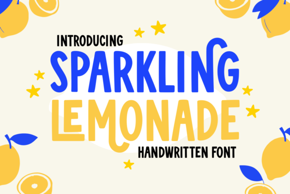 Sparkling Lemonade: The Perfect Font for Handmade Product Labels and Signs