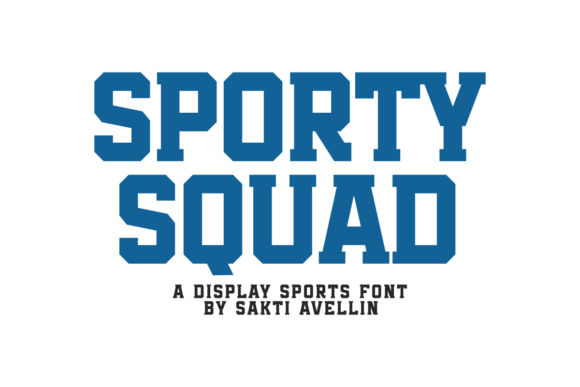 Sporty Squad: The Dynamic Typeface for Bold Brand Identity