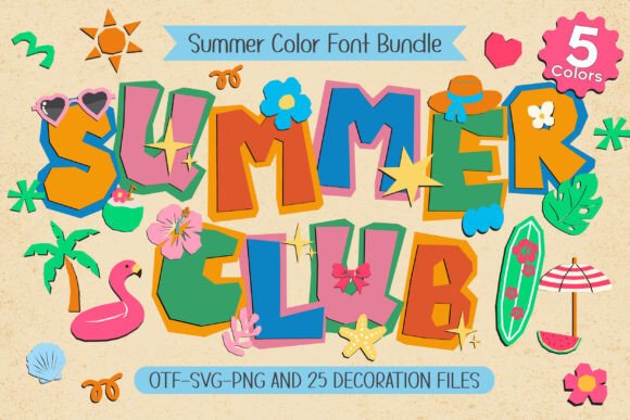 Summer Club: The Vibrant Typeface for Dynamic Web Design