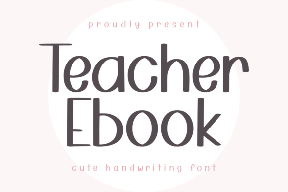 Teacher Ebook: A Festive Sans Serif for Editorial Design