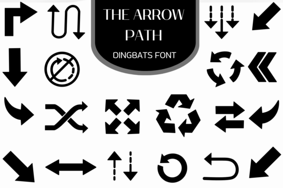 The Arrow Path: A Bold Dingbats Typeface for Digital Experiences