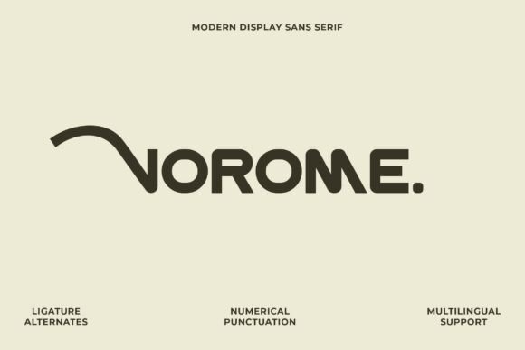Vorome: The Bold Sans Serif Typeface for High-Impact Campaigns