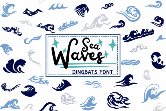 Waves Sea: The Playful Dingbat Font for Summer Campaigns